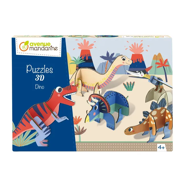 my-mandarine-pu016c-puzzle-3d-dino-5-figuren-ab-4-jahren image 1