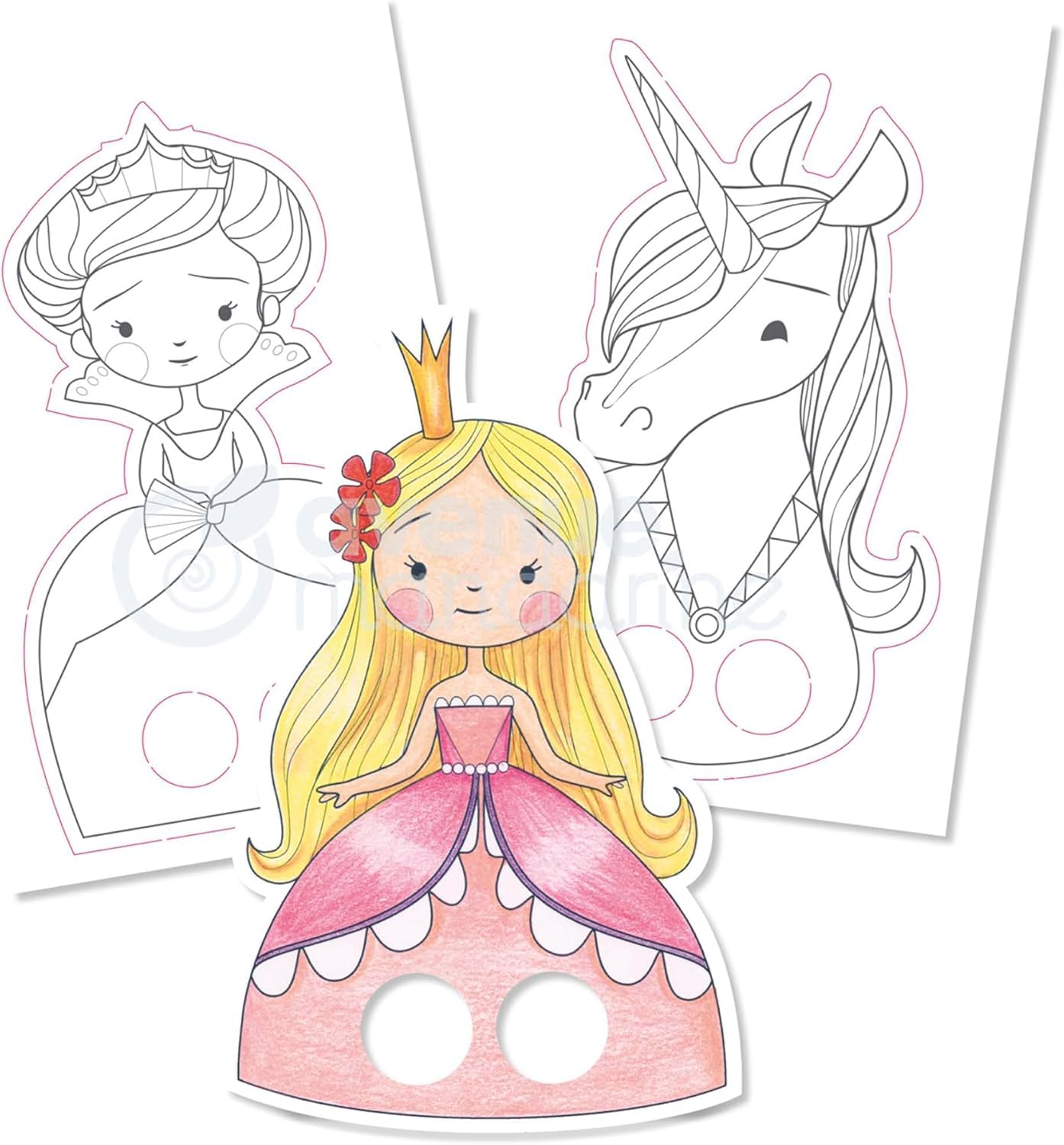 avenue-mandarine-coloriages-gy008o-malblock-fingerpuppen-prinzessin image 2