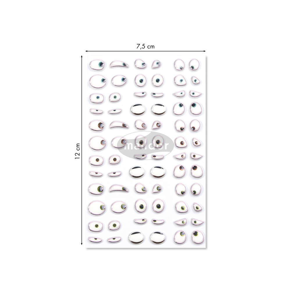 maildor-cooky-cy040o-3d-sticker-augen-1-bogen-aufkleber image 2