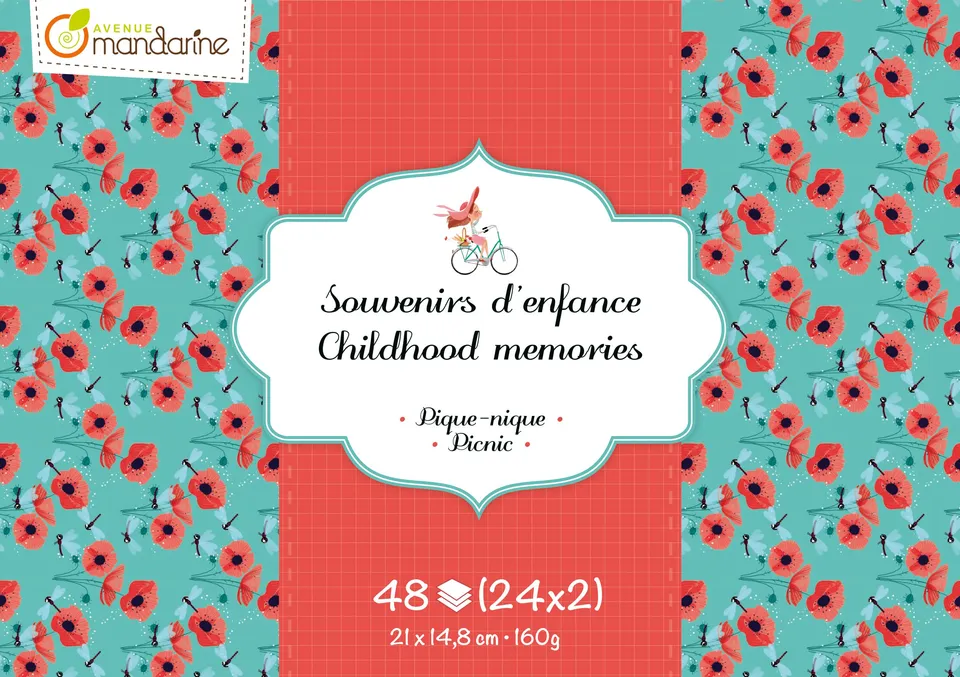 avenue-mandarine-cc035c-papierblock-picknick-a5-48-blatt-160g image 1