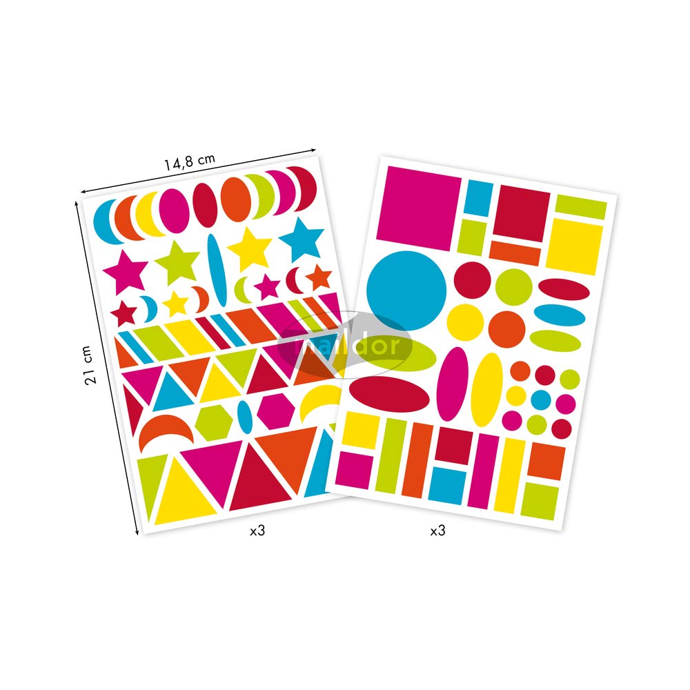 avenue-mandarine-ae040o-baby-sticker-geo-bunt-282-st-ck-ab-2-j image 2
