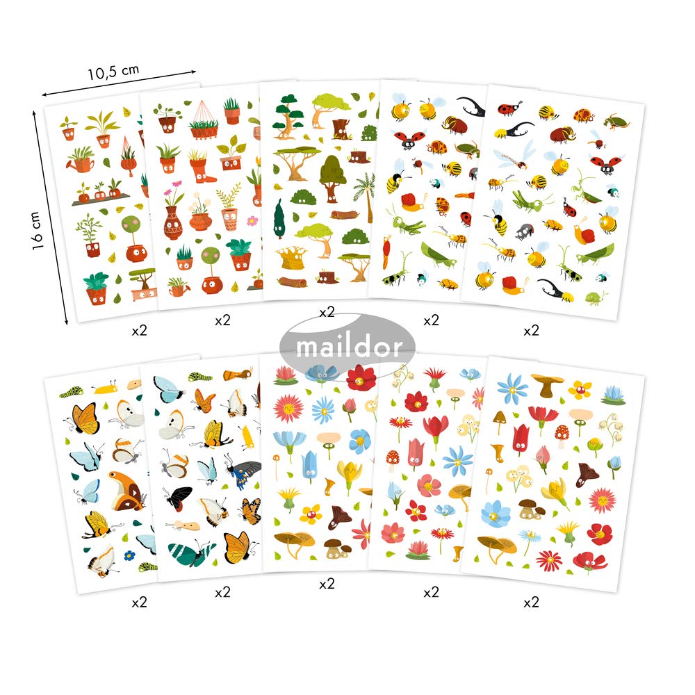 avenue-mandarine-book-stick-ae196c-stickerbuch-botanik-674-stk image 2