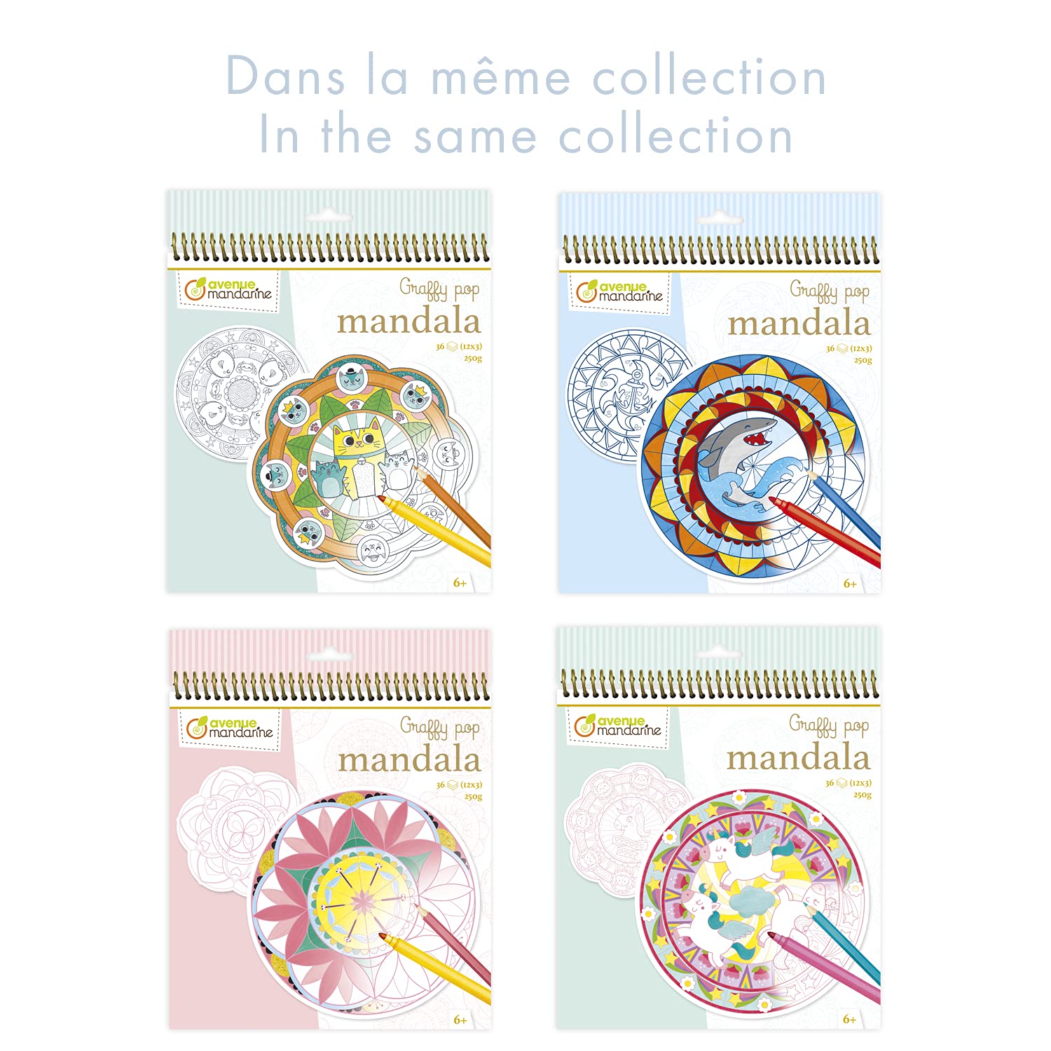 avenue-mandarine-coloriages-gy071c-malblock-mandala-magie-36-blatt image 5