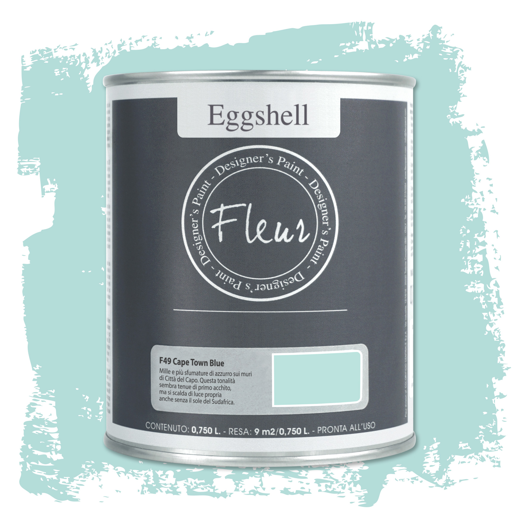 fleur-eggshell-cape-town-blue-seidenmattlack-hellblau image 2