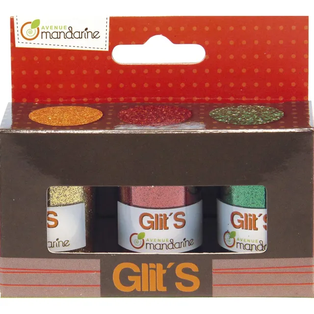 avenue-mandarine-peinture-rainbow-42667o-glitzer-3er-pack-weihnachten image 1