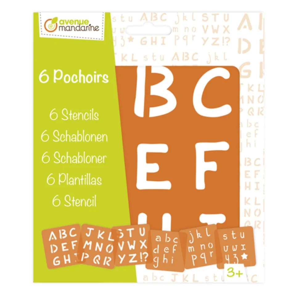 my-mandarine-42450md-schablonenset-alphabet-6-teilig image 1
