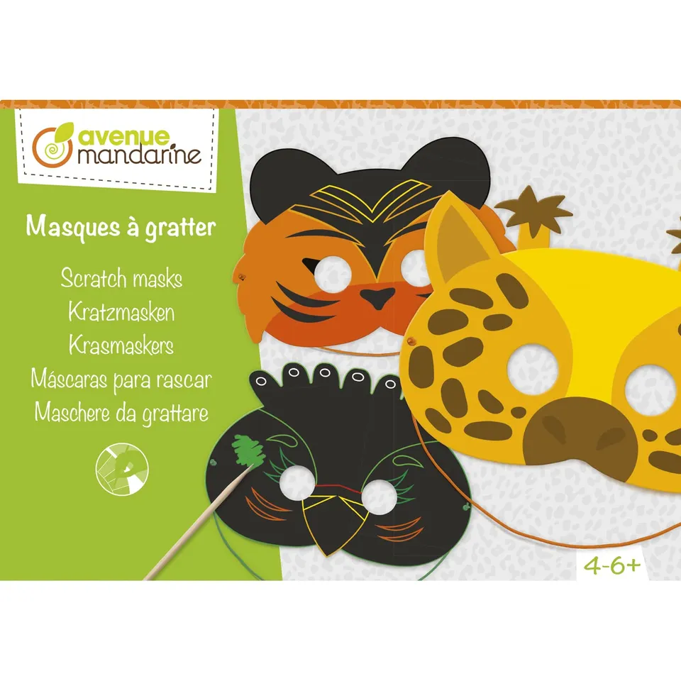 my-mandarine-kc141c-kratz-masken-kreativset-5-masken-ab-4-j image 1