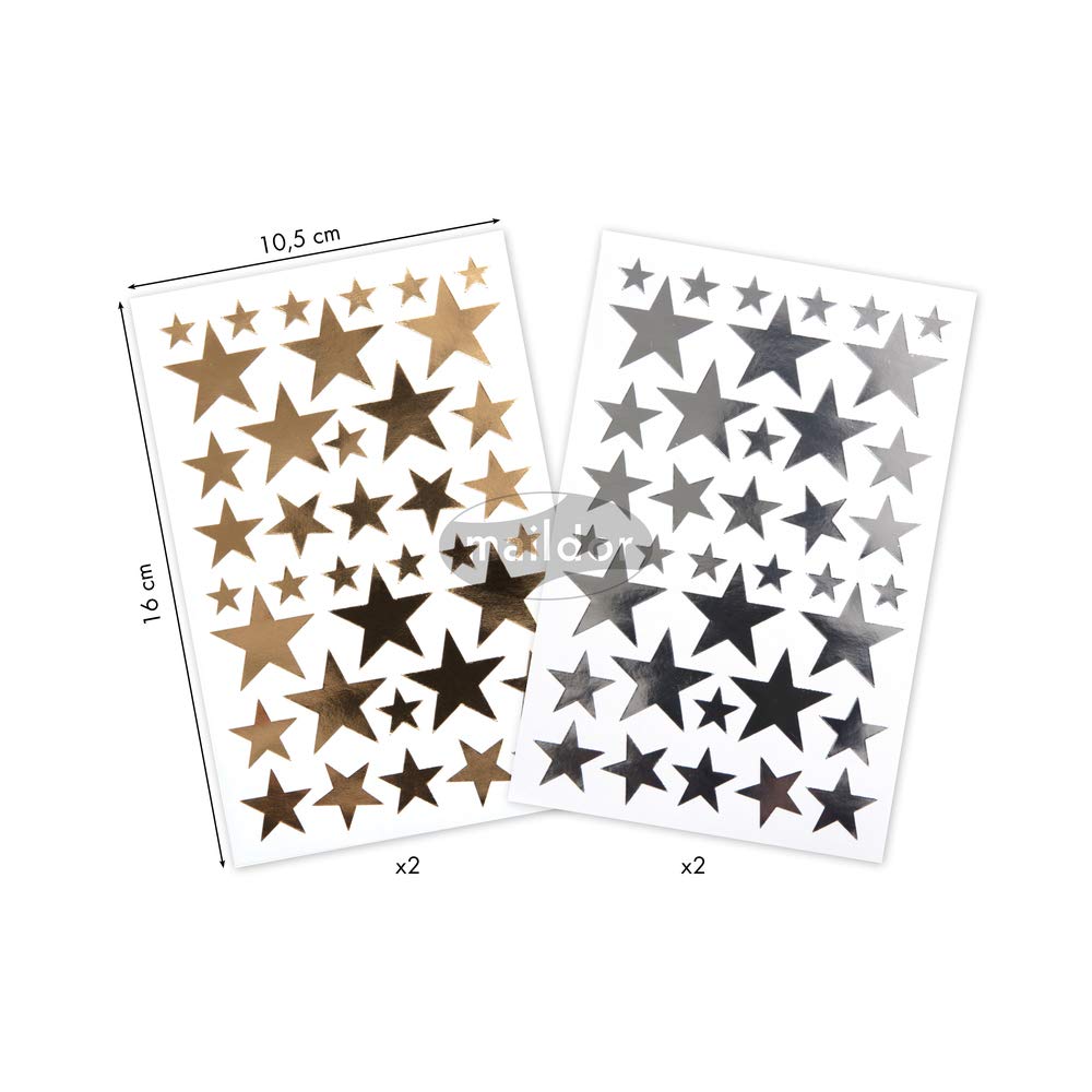 avenue-mandarine-initial-ae027o-sticker-sterne-gold-silber image 2