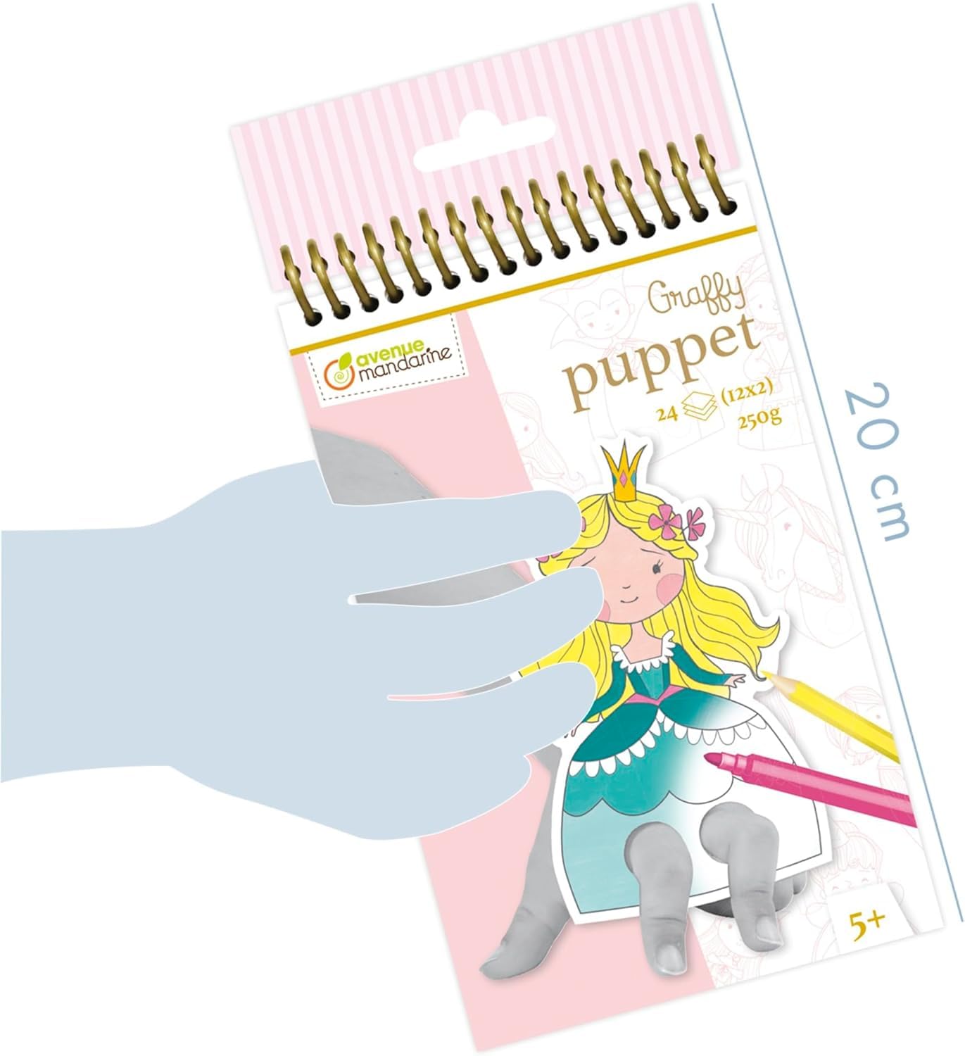 avenue-mandarine-coloriages-gy008o-malblock-fingerpuppen-prinzessin image 5
