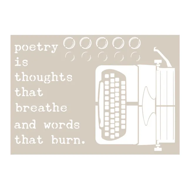 fleur-retro-style-poetry-is-dekorpapier-a4 image 1