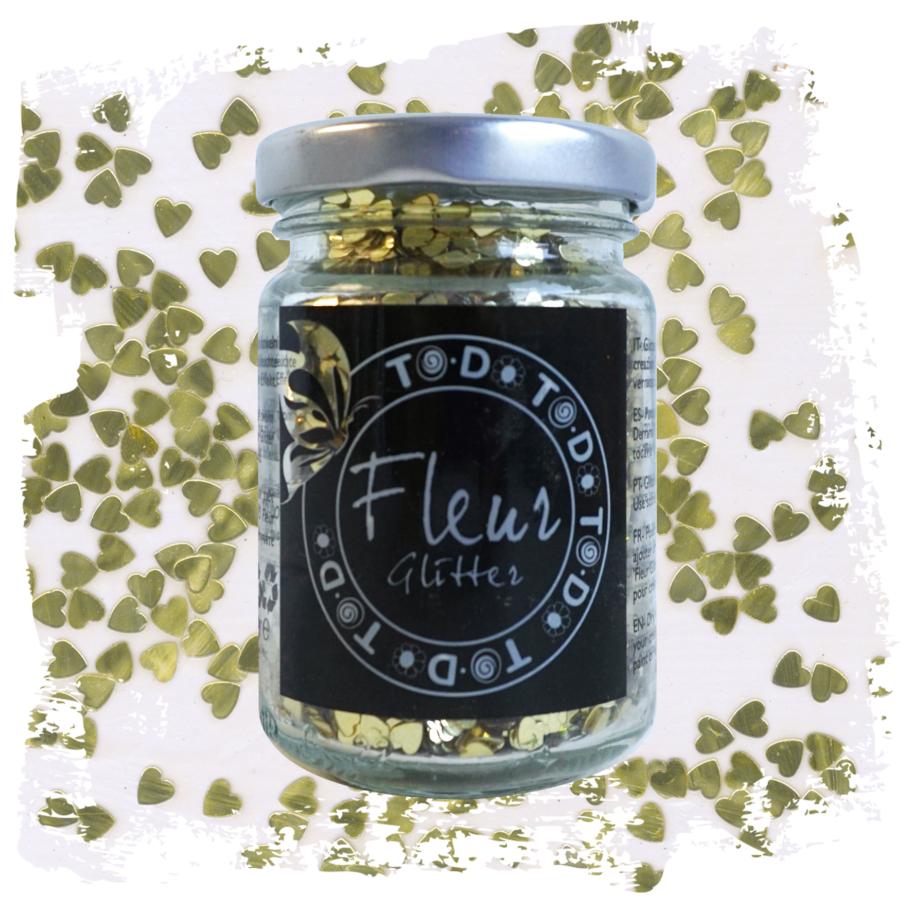 fleur-powder-glitter-cuori-gold-herzen-fein image 2