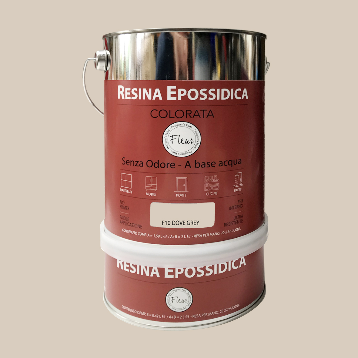 fleur-coloured-epoxy-resin-dove-grey-epoxidharz-grau image 2