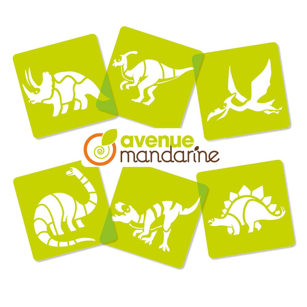 avenue-mandarine-42449md-schablonen-dino-6er-set-15x15-cm image 3