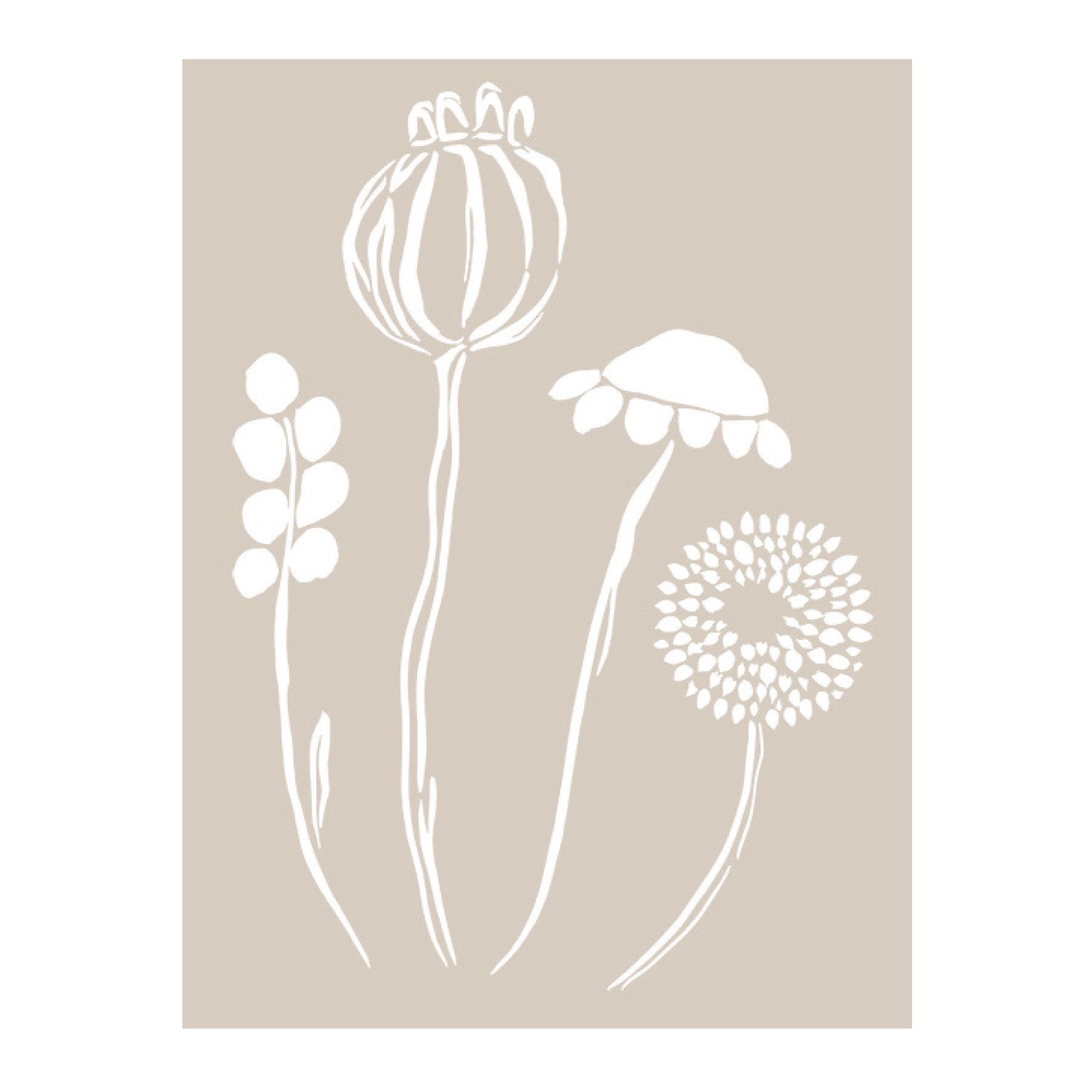 fleur-hand-painted-collection-blossom-transferfolie-a4-floral image 1
