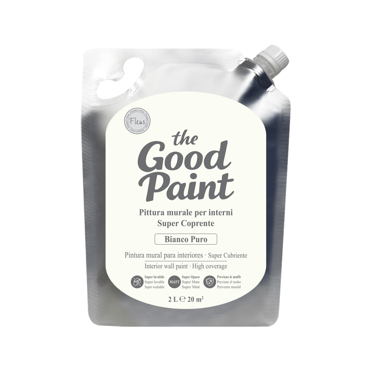 fleur-the-good-paint-wandfarbe-bianco-puro-2-liter image 2