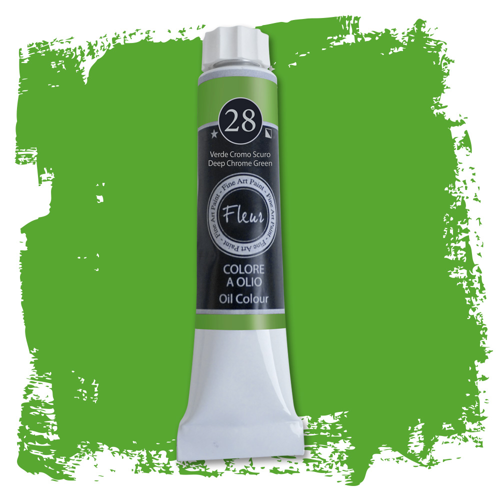 fleur-oil-colours-lfarbe-verde-cromo-scuro-dunkelgr-n image 3