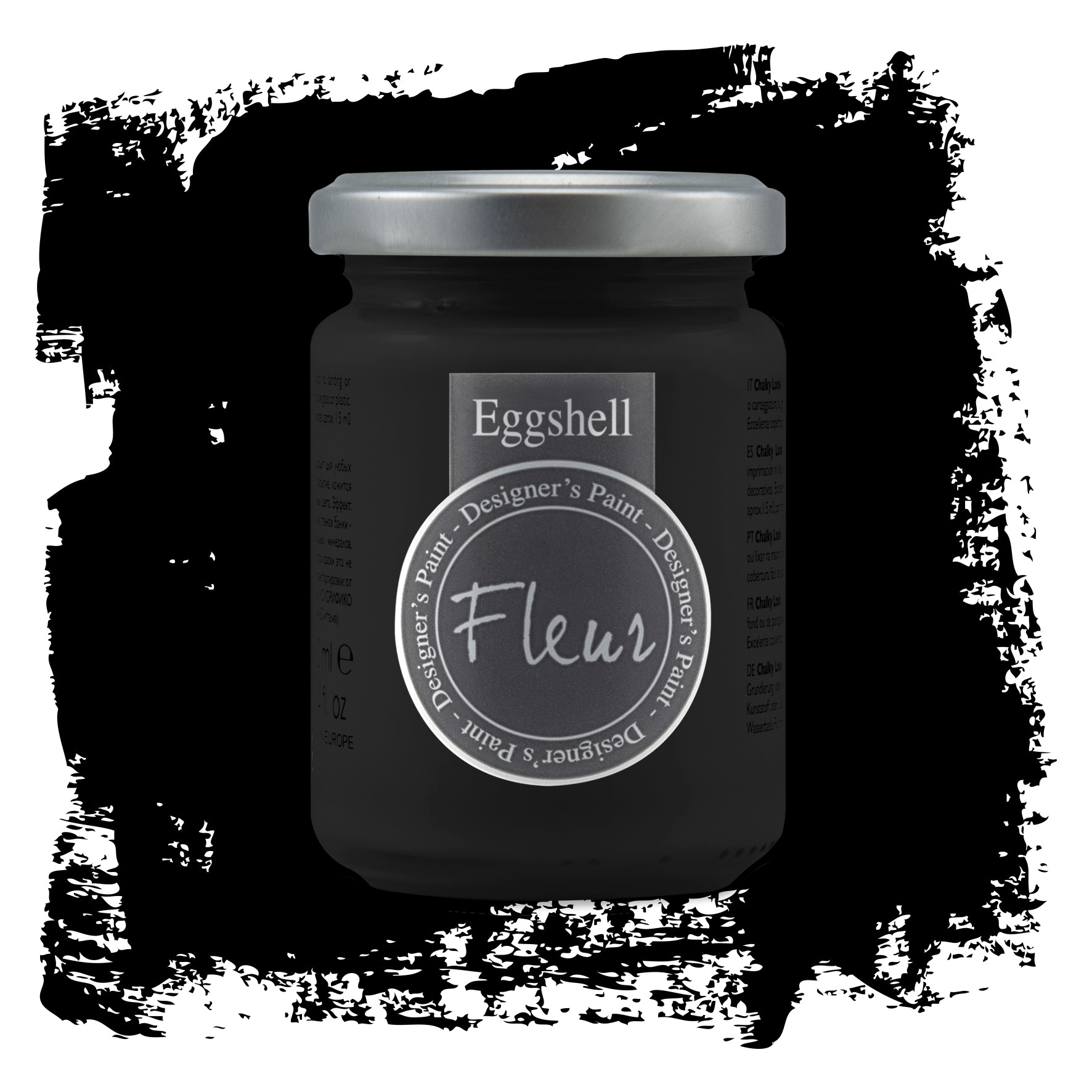 fleur-eggshell-m-belfarbe-black-schwarz-matt image 2
