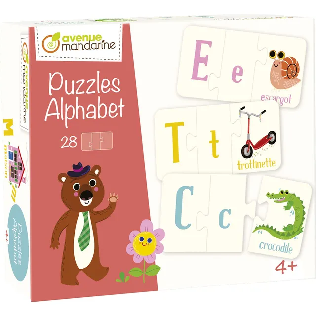 my-mandarine-52593o-lernspiel-alphabet-puzzle-franz-sisch-28er image 1