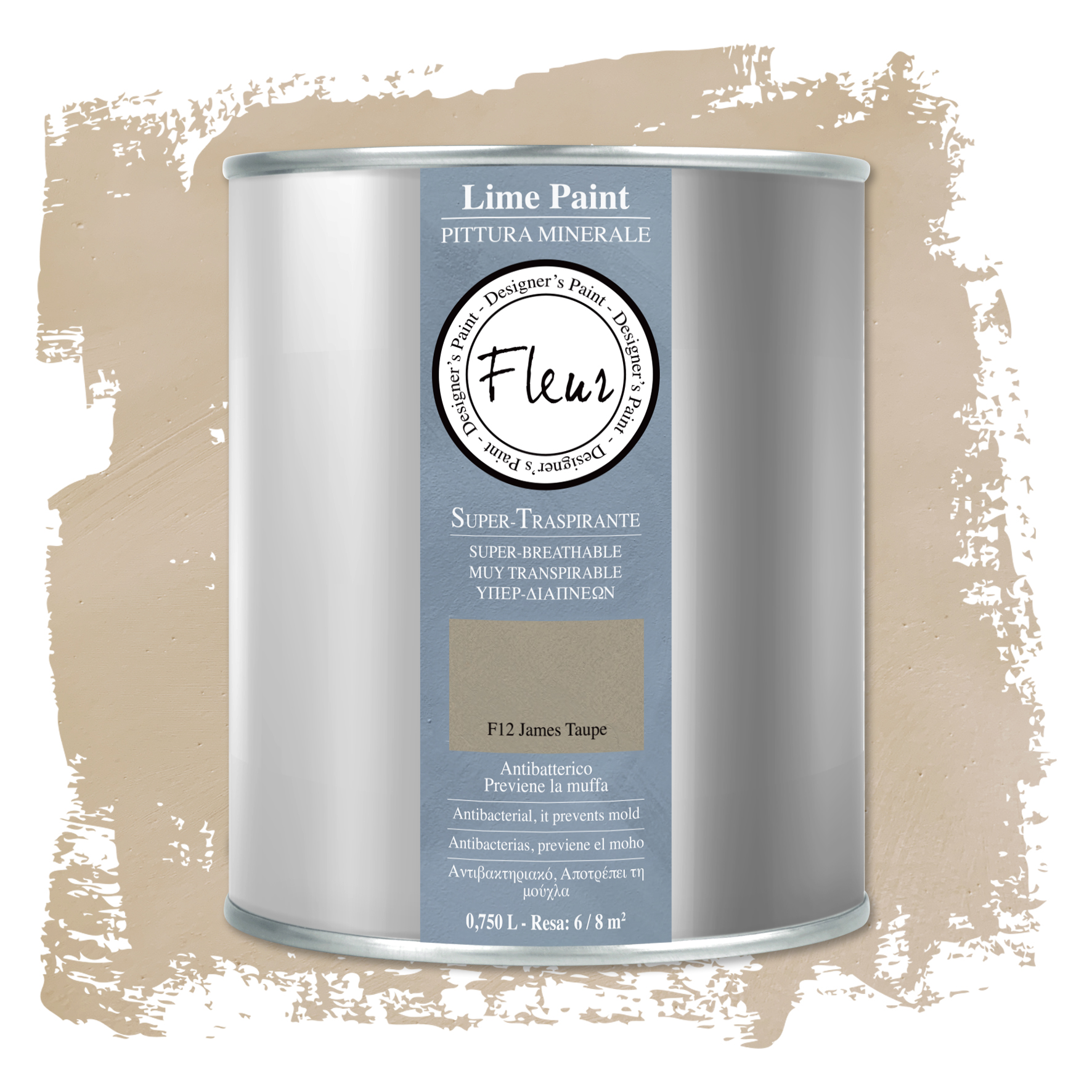fleur-lime-paint-kalkfarbe-james-taupe-graubeige-matt image 3