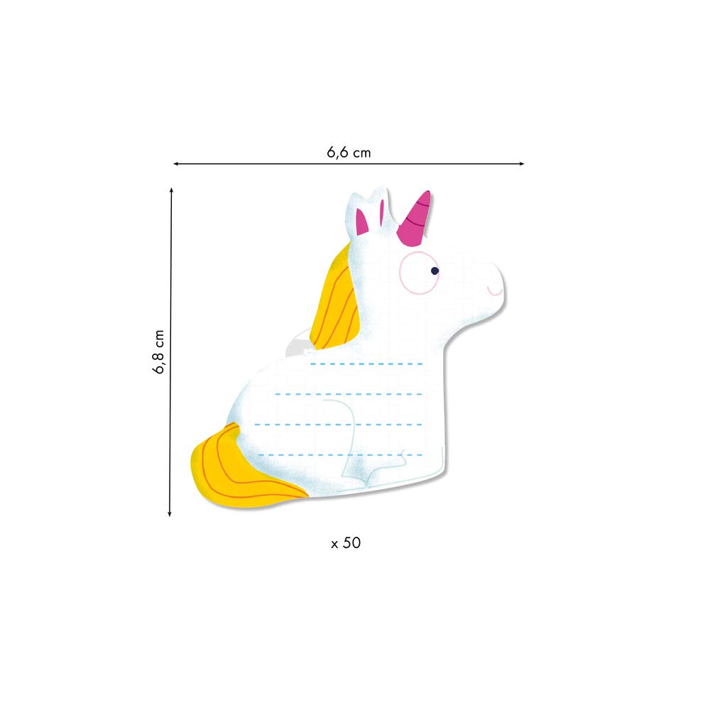 maildor-modou-mi042c-haftnotizblock-einhorn-50-blatt image 2