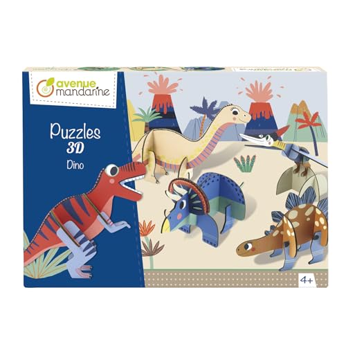 my-mandarine-pu016c-puzzle-3d-dino-5-figuren-ab-4-jahren image 6
