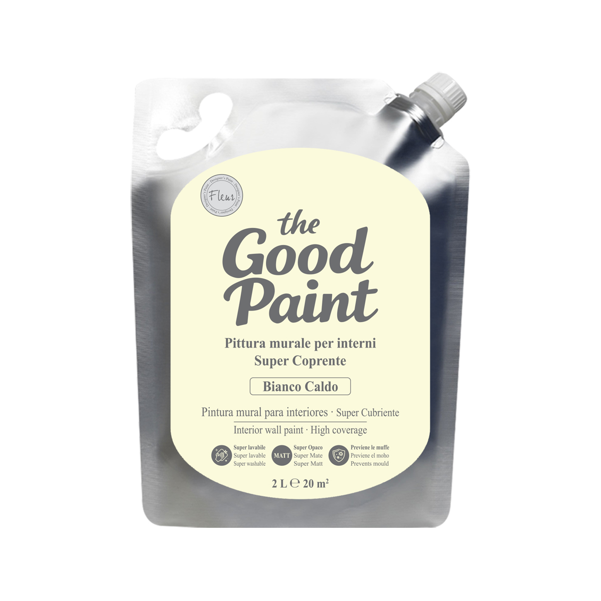 fleur-the-good-paint-bianco-caldo-wandfarbe-2-liter image 2