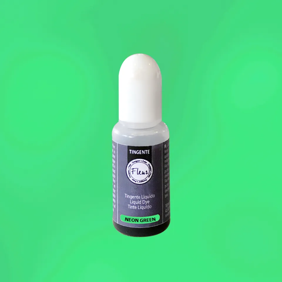 fleur-super-clear-resin-neon-green-resinfarbe-10-ml image 1