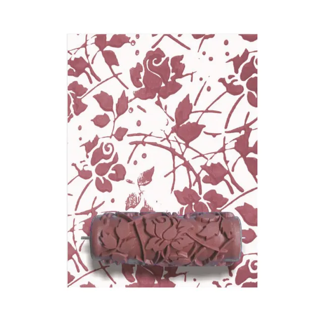 fleur-decorative-rollers-musterwalze-roses-are-red-15-cm image 1