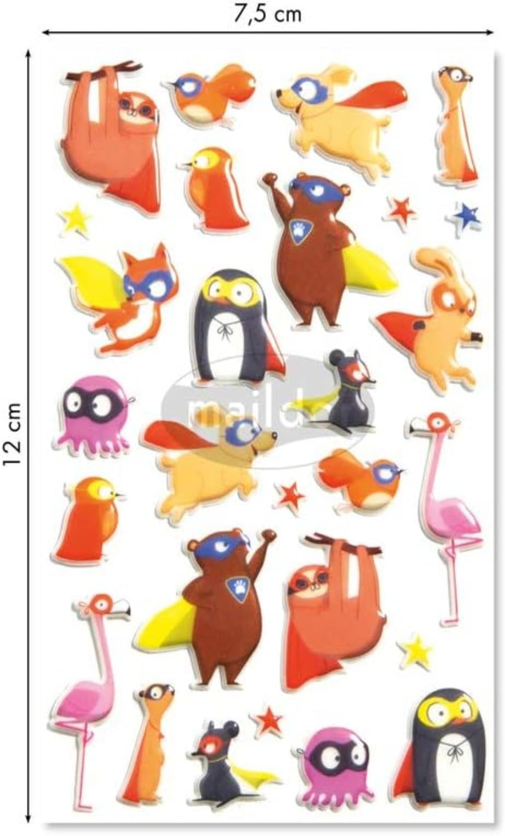 avenue-mandarine-cooky-cy112c-3d-sticker-tiere-superheld image 2