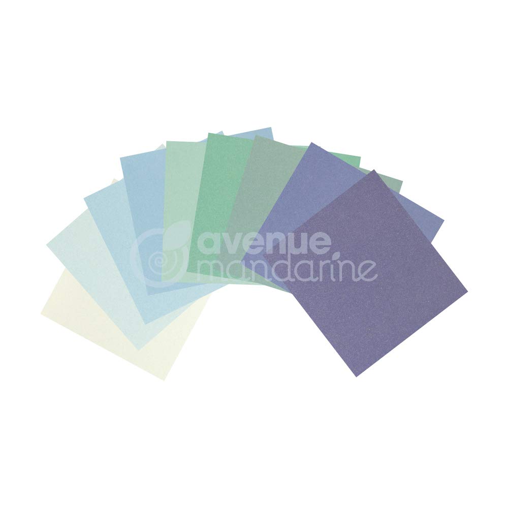 avenue-mandarine-papiers-52680o-glitterpapier-blau-18-blatt image 2
