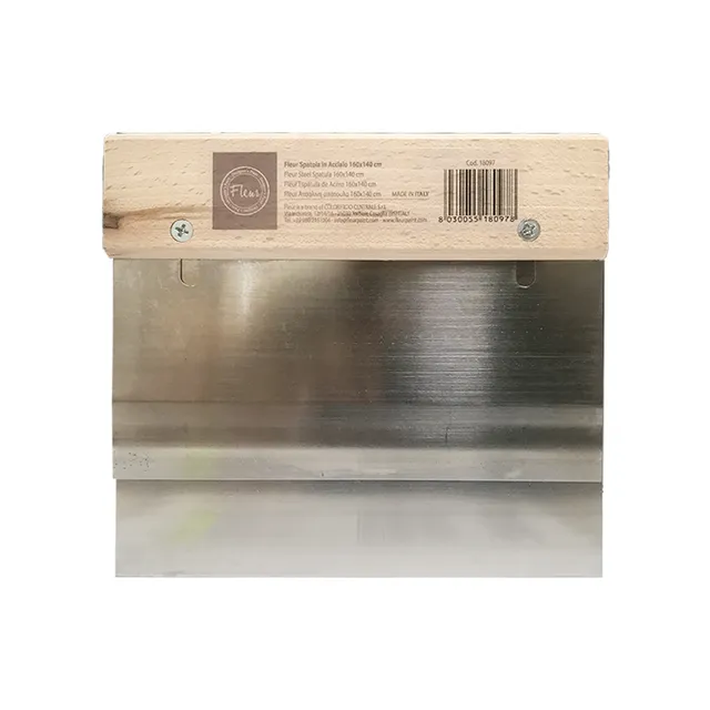 fleur-spatulas-rollers-spatola-acciaio-stahlspachtel-160-mm image 1