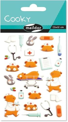 avenue-mandarine-gommettes-cy127c-3d-sticker-krankenschwester-25er image 8