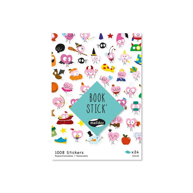 my-mandarine-ae199c-book-stick-stickerbuch-liebe-1008-st-ck-a5 image 1