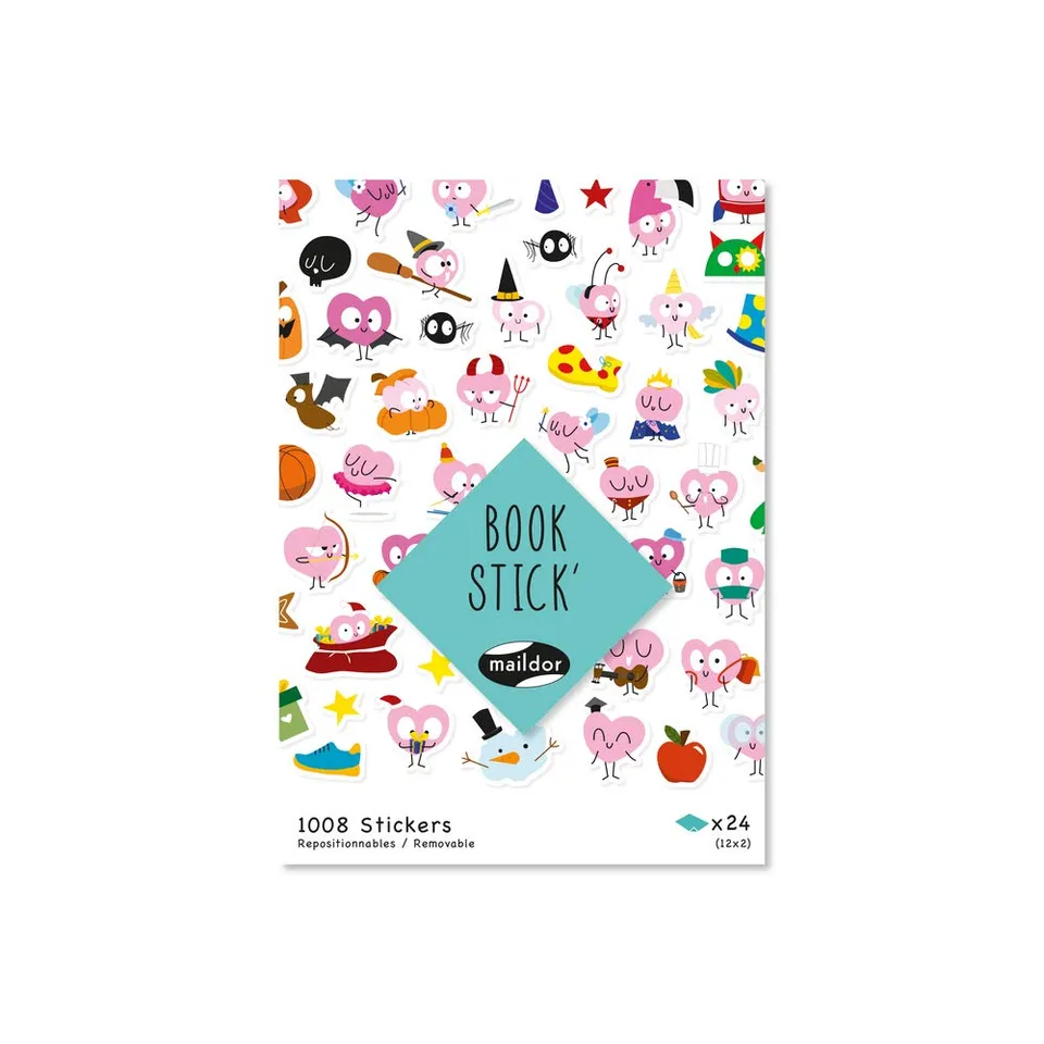my-mandarine-ae199c-book-stick-stickerbuch-liebe-1008-st-ck-a5 image 1