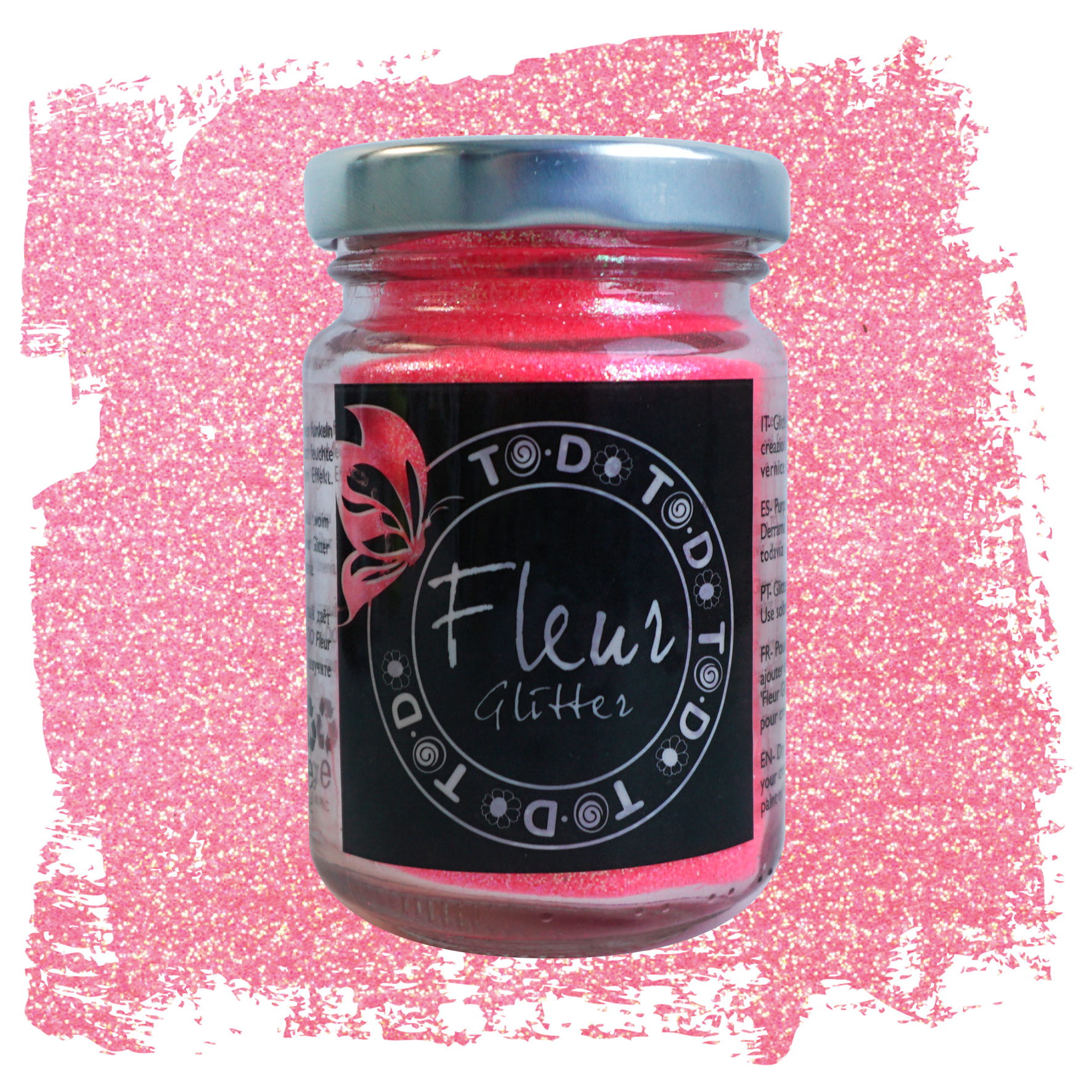 fleur-powder-glitter-rosa-fluo-glitterpulver-neonpink image 2