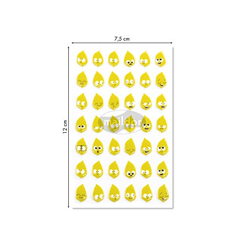maildor-cy089c-cooky-3d-sticker-emoticones-citrons-42-st-ck image 7