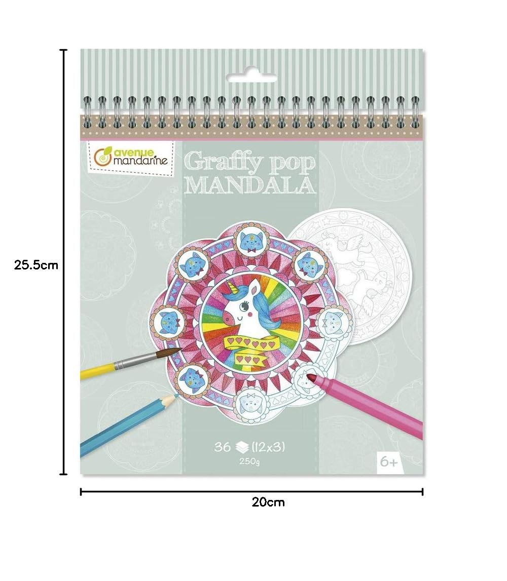 avenue-mandarine-coloriages-gy071c-malblock-mandala-magie-36-blatt image 6