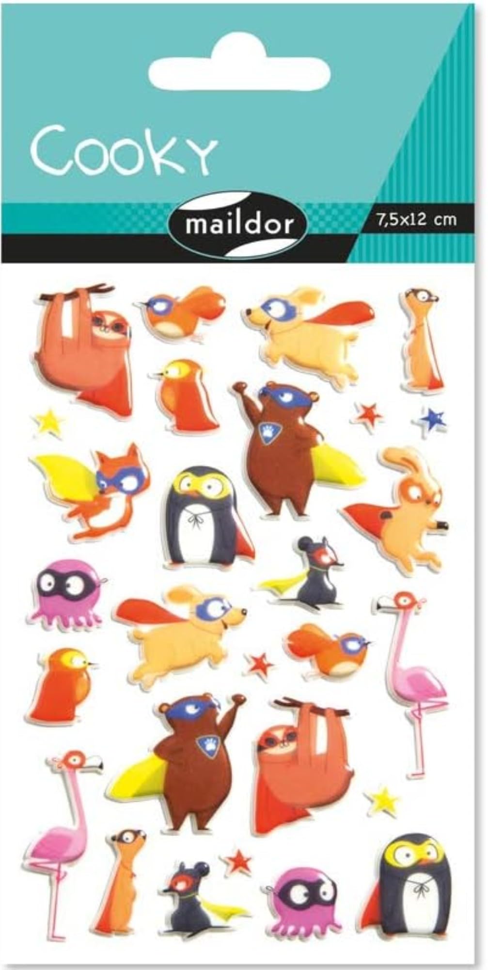 avenue-mandarine-cooky-cy112c-3d-sticker-tiere-superheld image 1