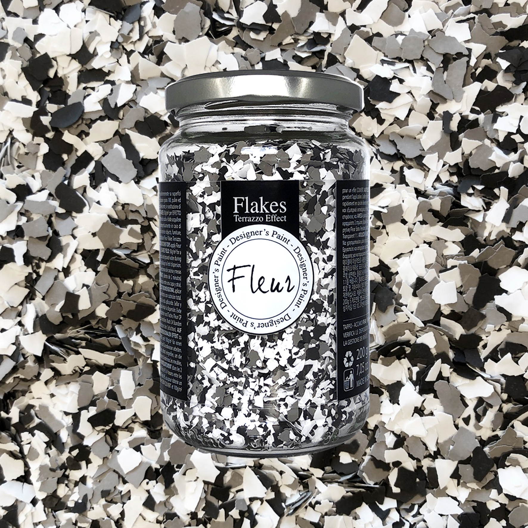 fleur-flakes-terrazzo-flakes-espresso-brown-marble image 2