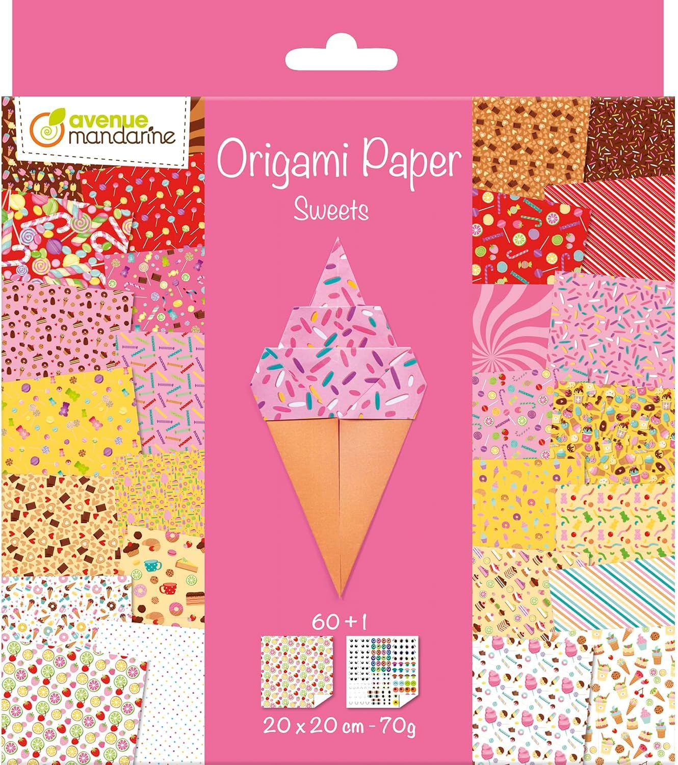 avenue-mandarine-origamipapier-zoo-20x20-cm-60-blatt-faltpapier image 8