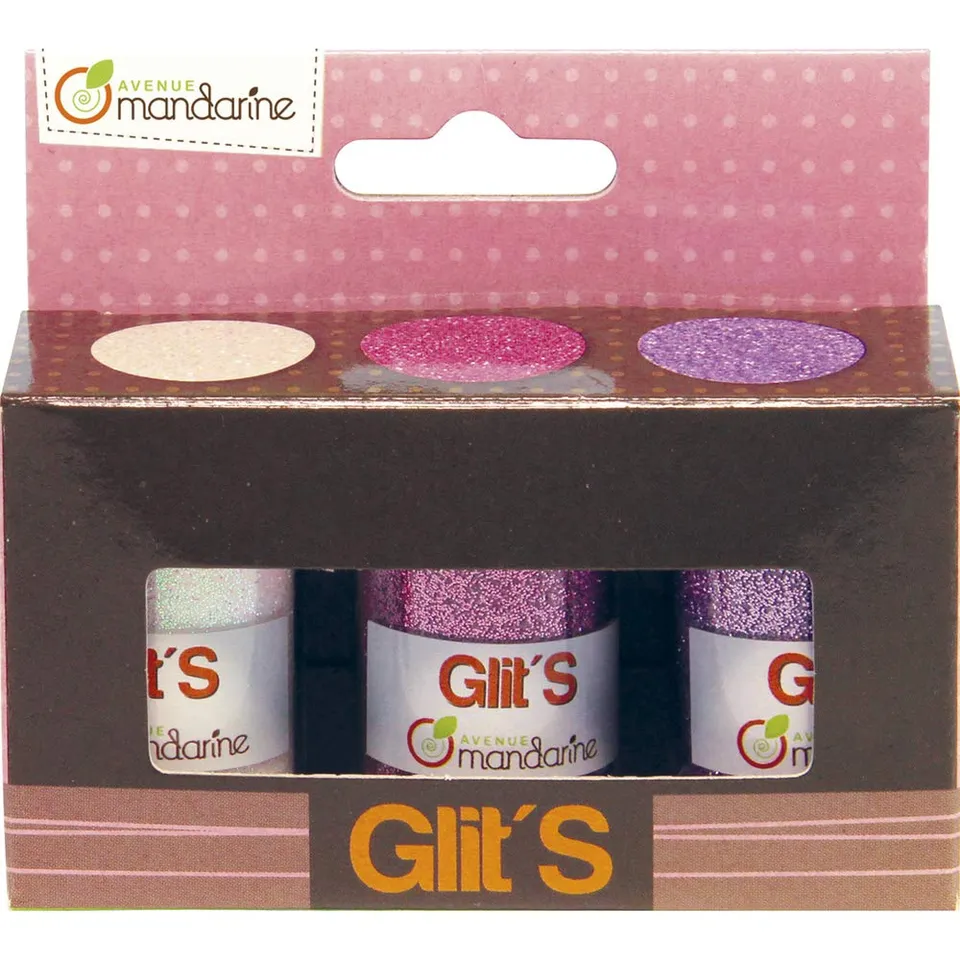 avenue-mandarine-42665o-glitter-glit-s-streuglitzer-rosa-3x14g image 1