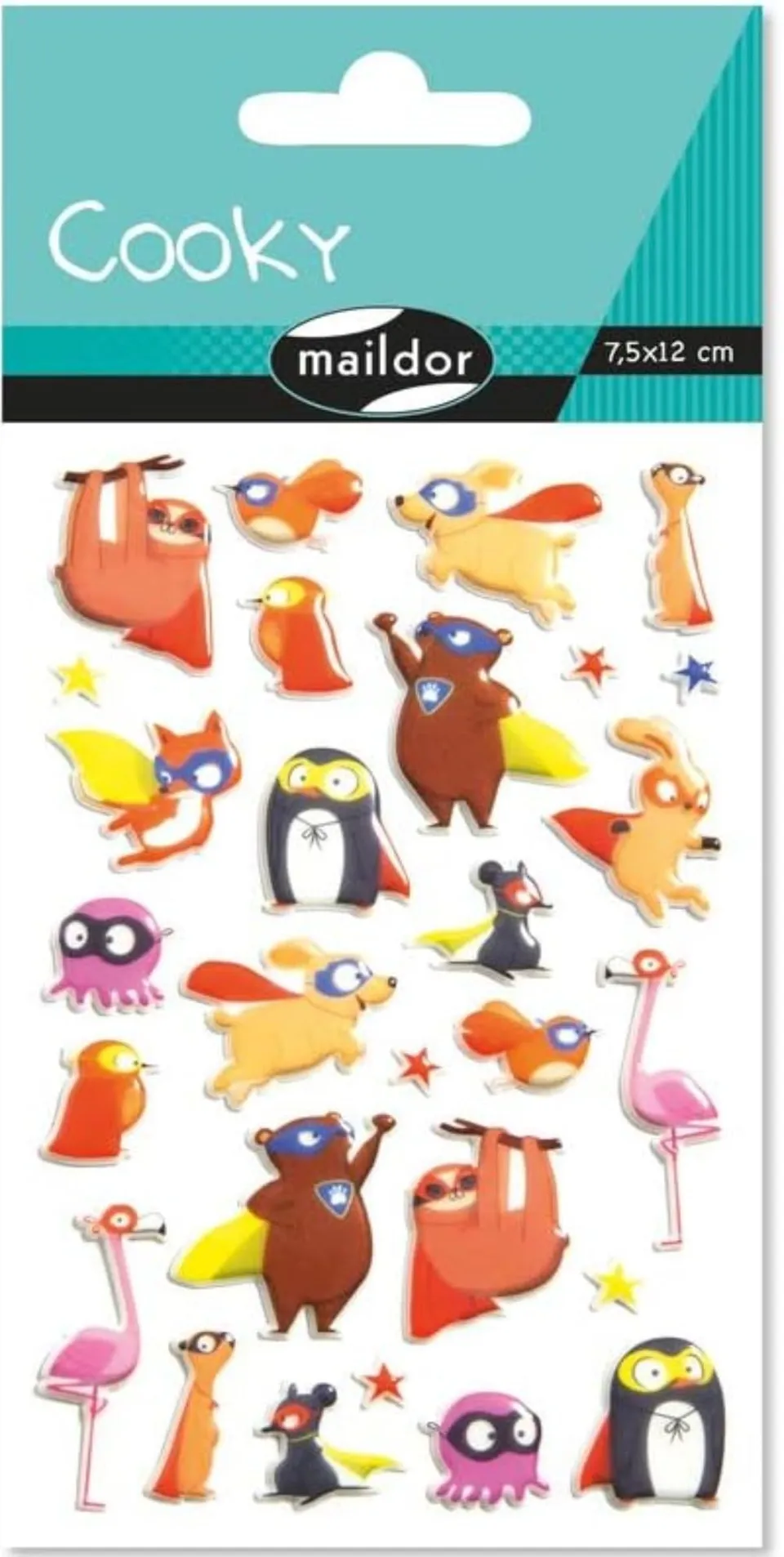 avenue-mandarine-cooky-cy112c-3d-sticker-tiere-superheld image 1