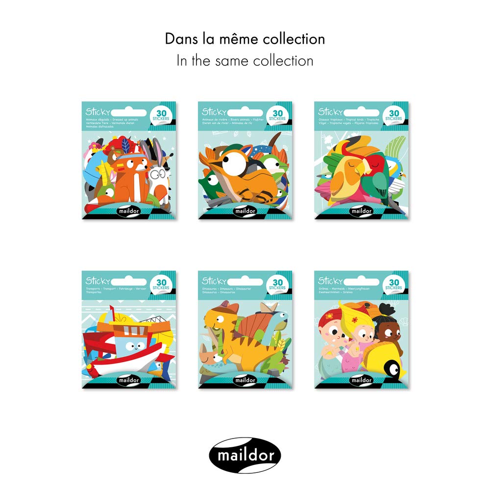avenue-mandarine-sticky-ae180c-sticker-dino-30-st-ck image 4