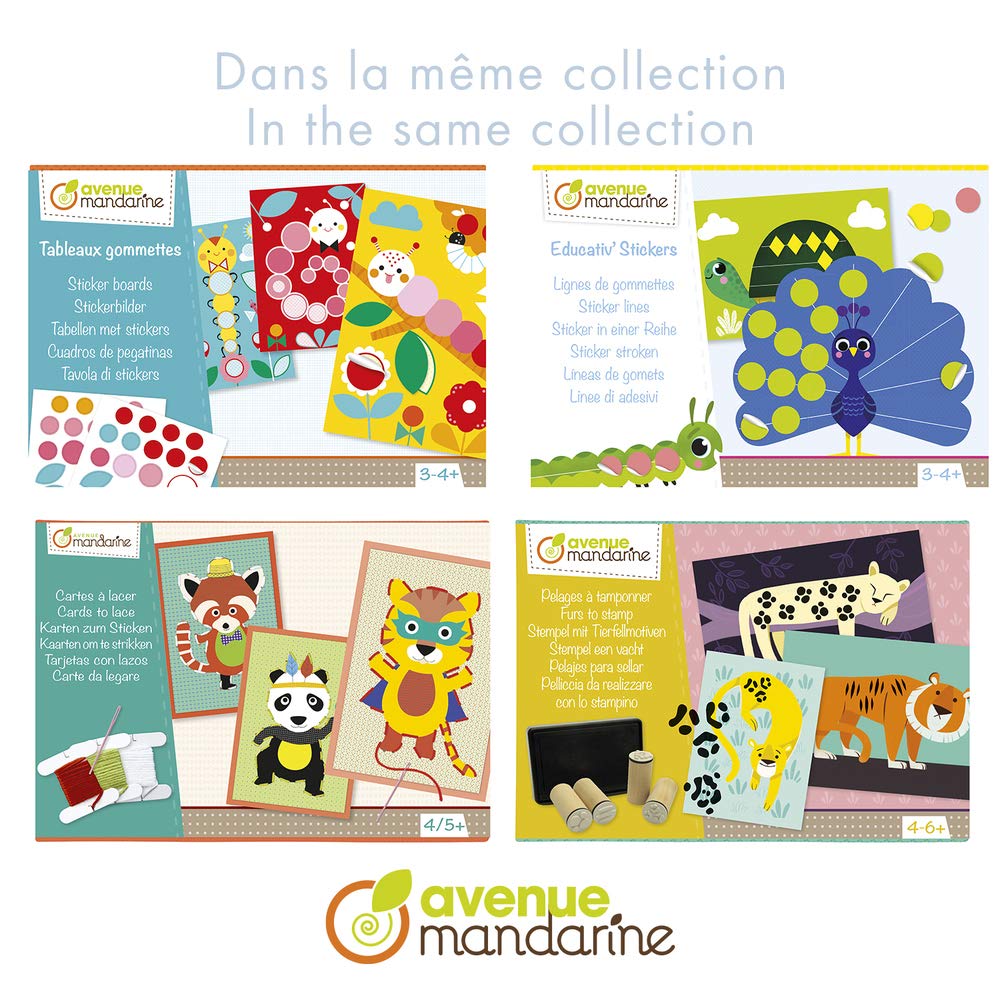 avenue-mandarine-kreativbox-kc044c-safari-sticker-10-karten-set image 5