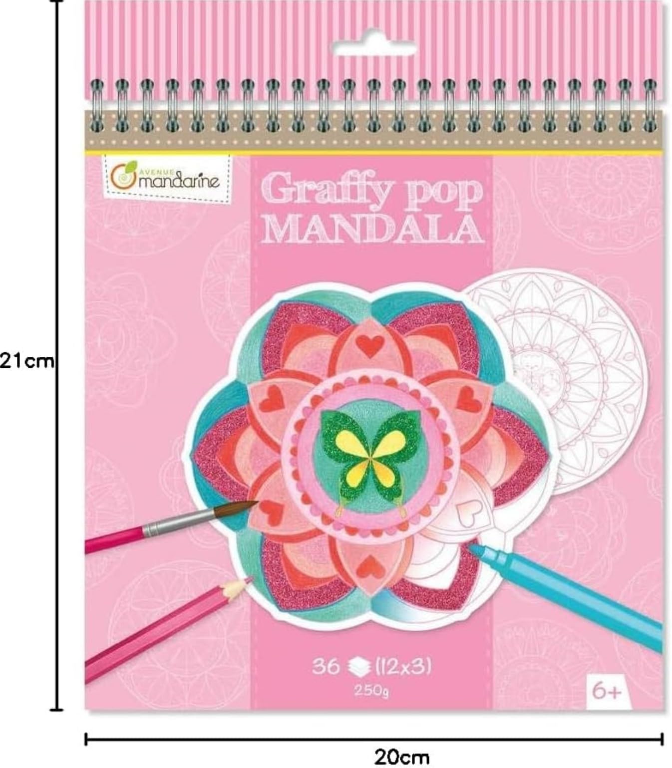 avenue-mandarine-coloriages-gy027o-malbuch-mandala-rosa image 5
