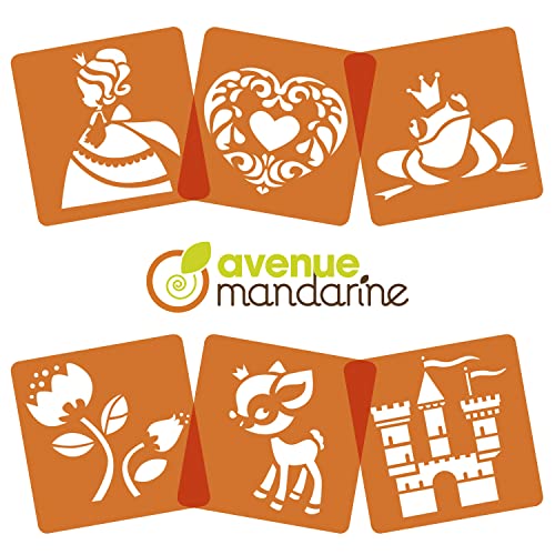 avenue-mandarine-pochoirs-wassertiere-schablonen-6er-15x15 image 8