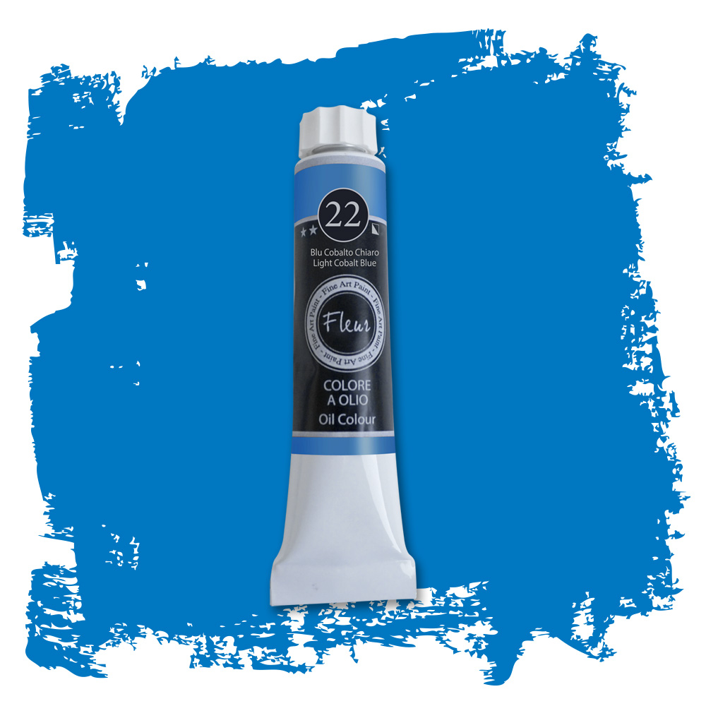 fleur-oil-colours-lfarbe-blu-cobalto-chiaro-hochpigmentiert image 2