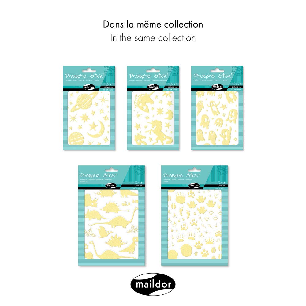 avenue-mandarine-gommettes-ae105o-sticker-dino-neongelb-38-st-ck image 5