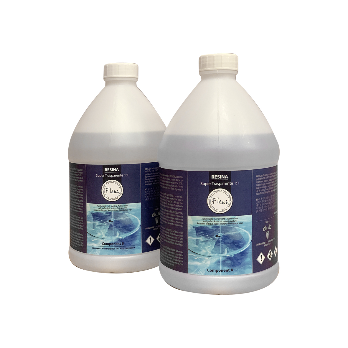 fleur-super-clear-resin-1-1-epoxidharz-transparent-3-8-l image 1