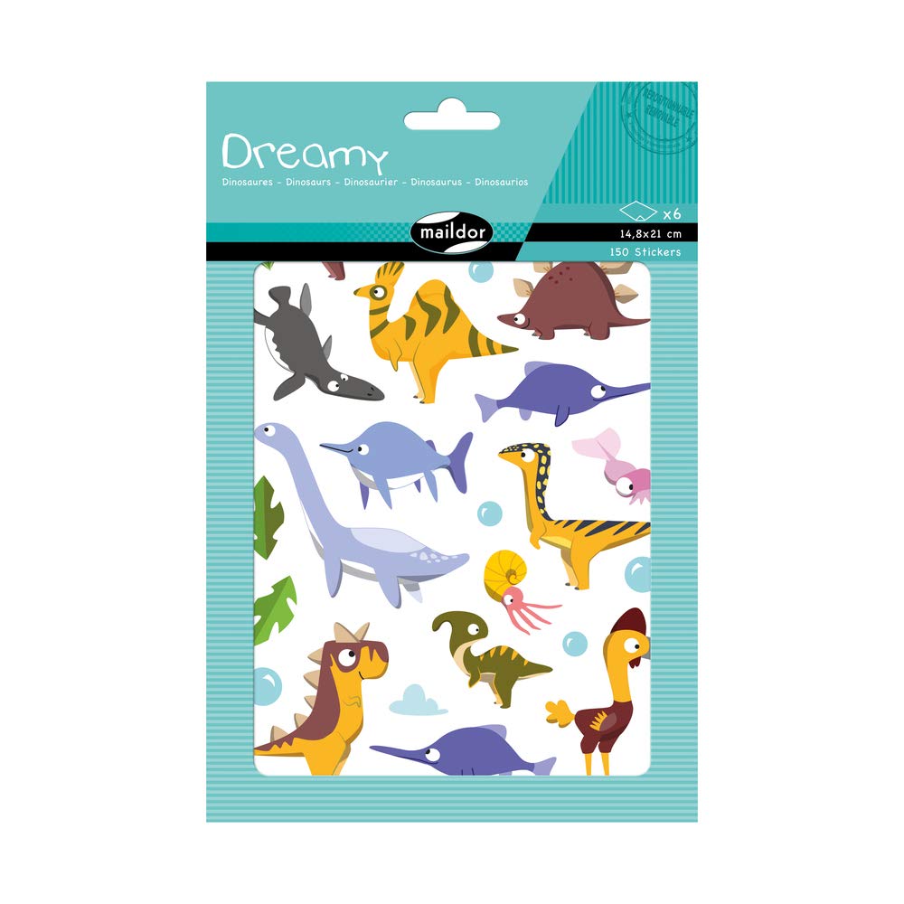 avenue-mandarine-ae205c-dreamy-sticker-dino-6-b-gen-150-st-ck image 1